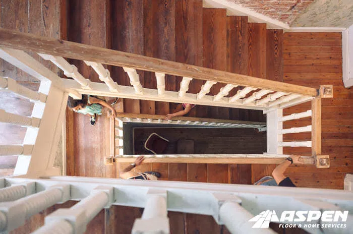 Staircase structure during a rebuild