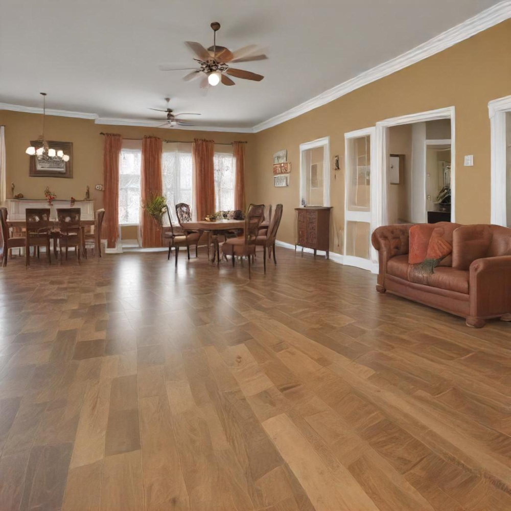 Beautifully finished hardwood flooring in modern interior