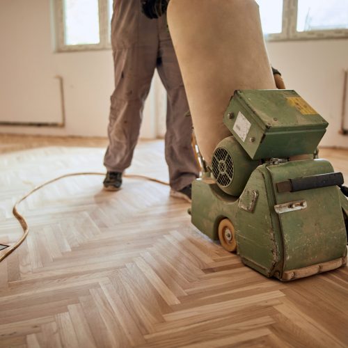 Professional wood floor makeover