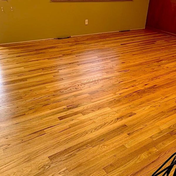 Professional wood floor gouge repair - Aspen Floor & Home Services